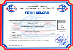 Falez evden eve nakliyat Yetki Belgesi